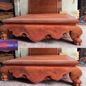 sập tứ diện gỗ hương đỏ nam phi