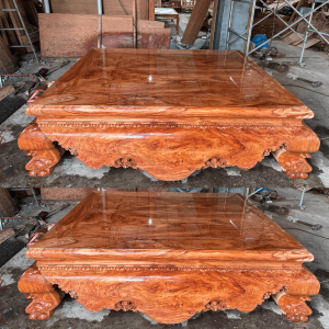sập tứ diện gỗ hương đá 1m8x2m2