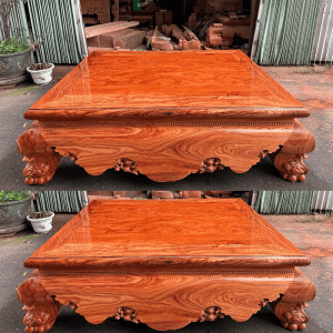 sập trơn gỗ hương đá 1`m6x2m
