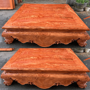 sập trơn gỗ hương đá 1m8x2m2
