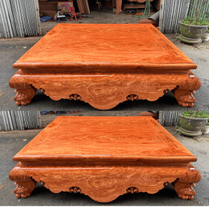 sập trơn gỗ hương đá 1m8x2m2