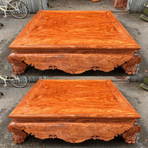 sập trơn gỗ hương đá 1m6x2m