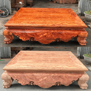 sập trơn gỗ hương đá 1m8x2m2