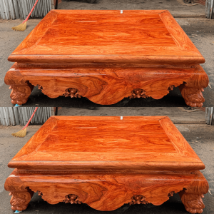 sập trơn gỗ hương đá 1m6x2m