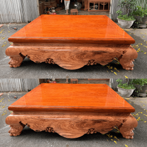 sập trơn gỗ hương đá 2mx2m4