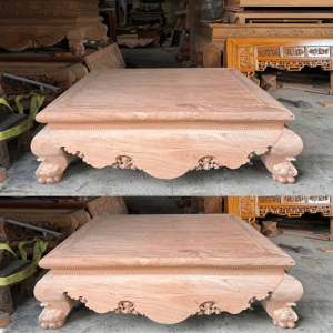 sập trơn gỗ hương đá 1m6x2m